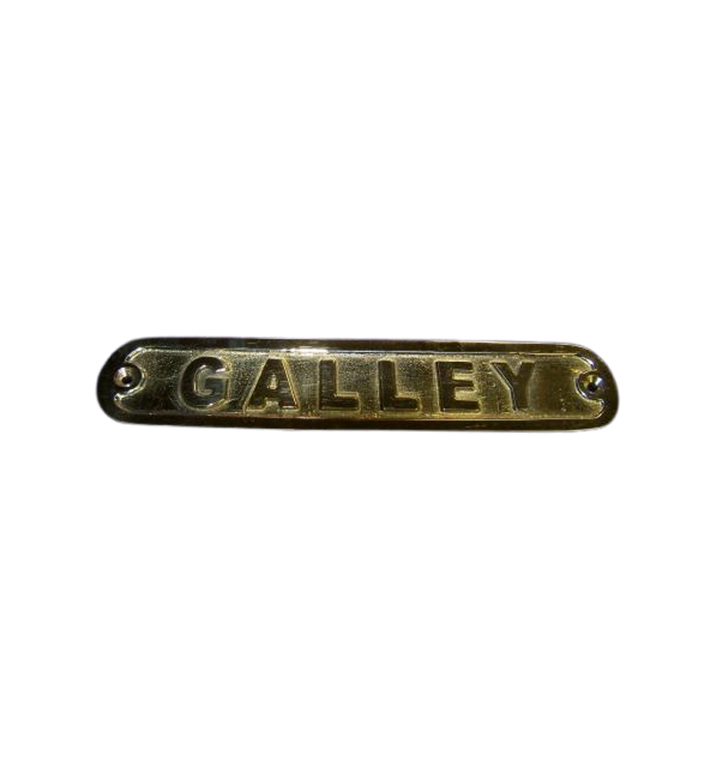 “GALLEY” BRASS SIGN